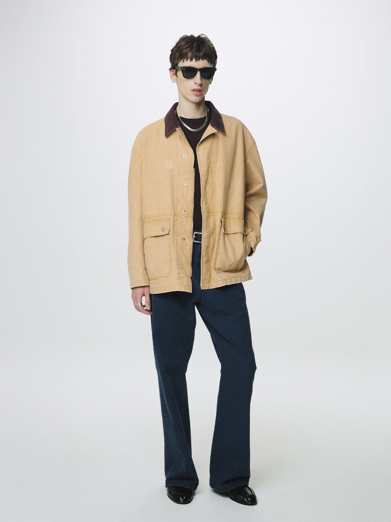 Tonywack - Garment Washed Barn Jacket (Faded Beige) product image 1 | TRAB K-Fashion Australia