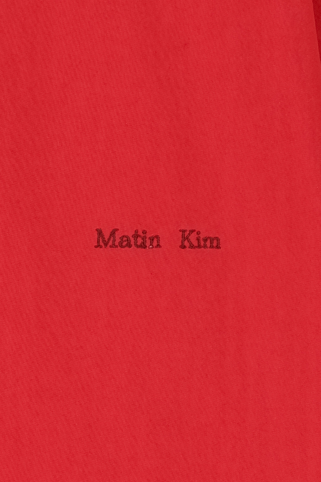 Matin Kim - Washed Cotton Pocket Shirt (Red) product image 4 | TRAB K-Fashion Australia