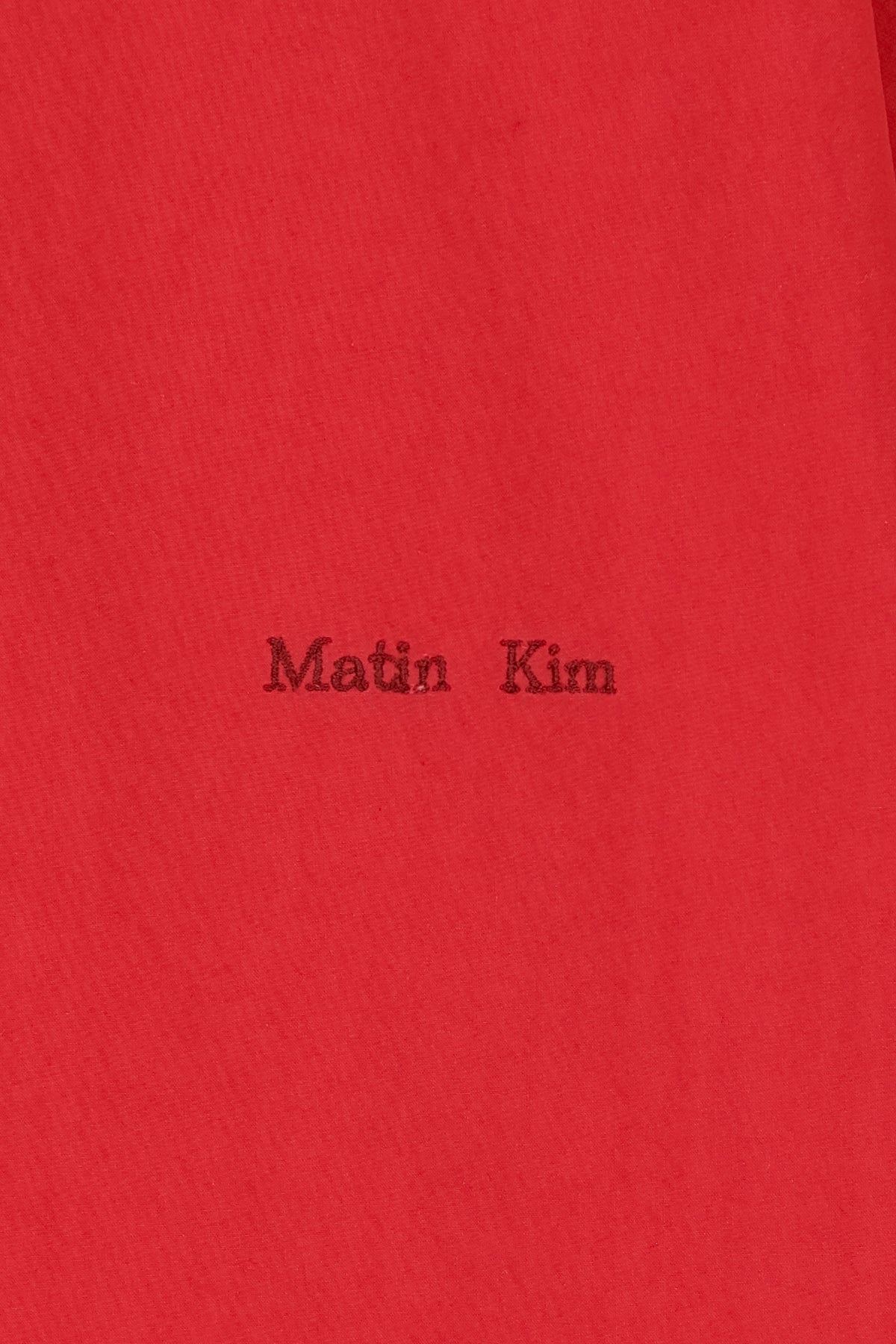 Matin Kim - Washed Cotton Pocket Shirt (Red) product image 4 | TRAB K-Fashion Australia