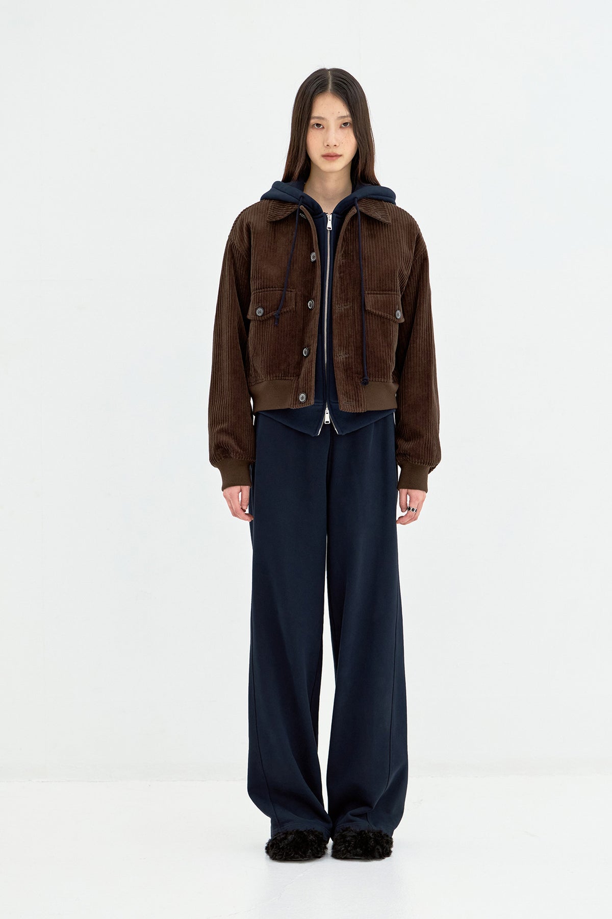 Coor - Corduroy Blouson (Brown) product image 2 | TRAB K-Fashion Australia