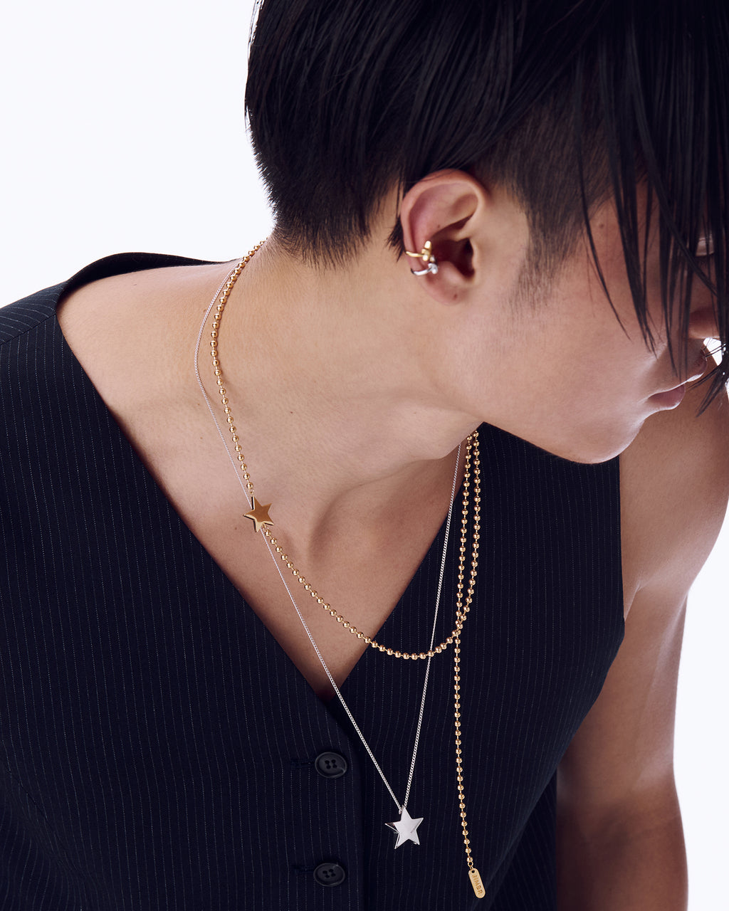 Numbering - Star Ball Chain Necklace #5776 product image 4 | TRAB K-Fashion Australia