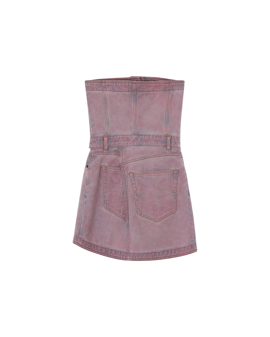 Kimhe Kim - Bandeau Denim Mini Dress (Pink) product image 7 | TRAB K-Fashion Australia