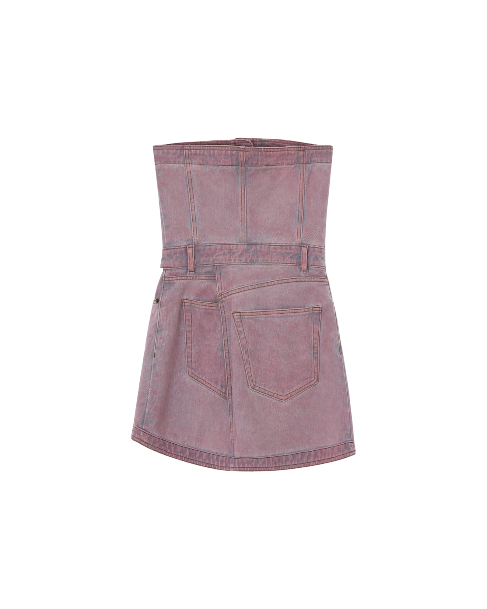 Kimhe Kim - Bandeau Denim Mini Dress (Pink) product image 7 | TRAB K-Fashion Australia