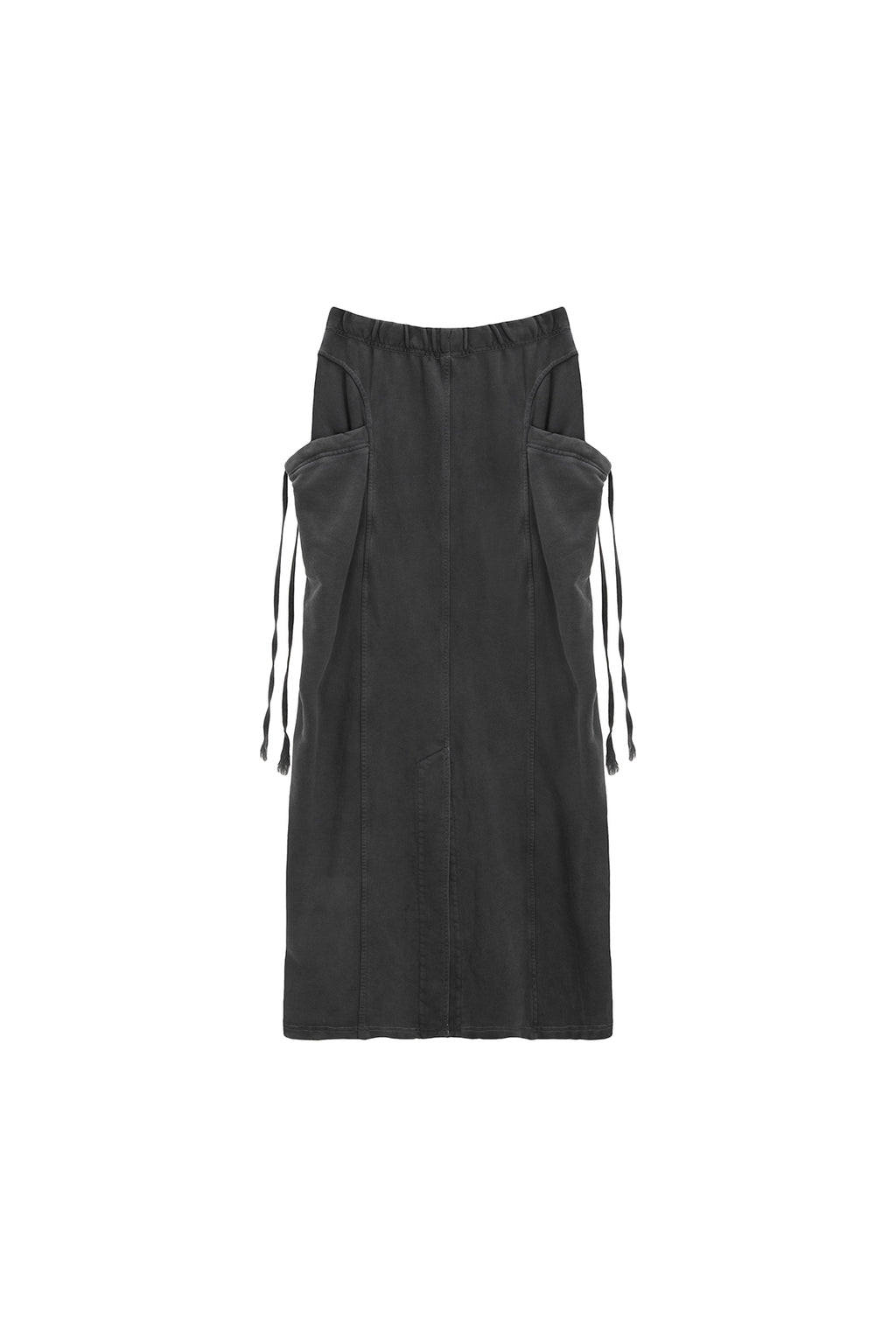 Matin Kim - Washed String Cargo Sweatskirt (Grey) product image 2 | TRAB K-Fashion Australia