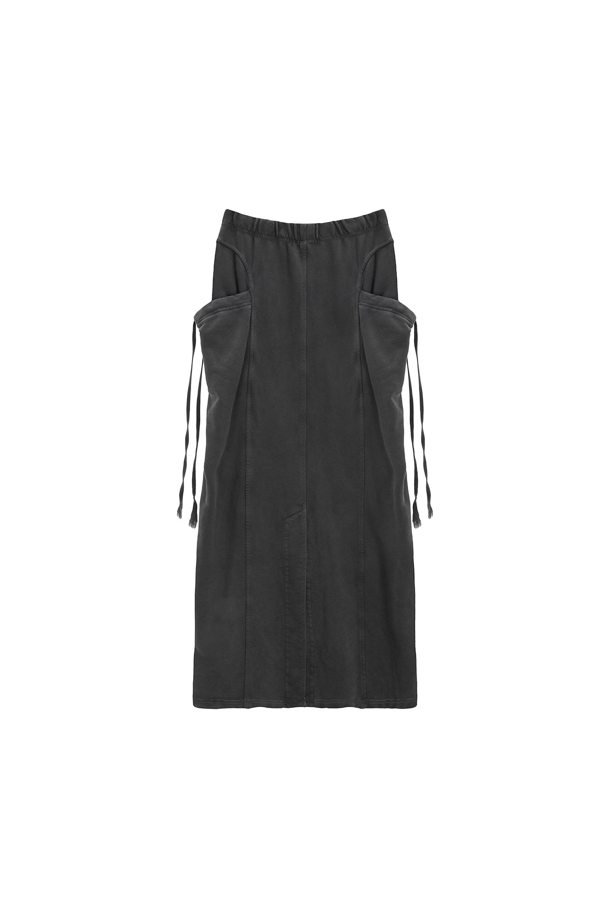 Matin Kim - Washed String Cargo Sweatskirt (Grey) product image 2 | TRAB K-Fashion Australia