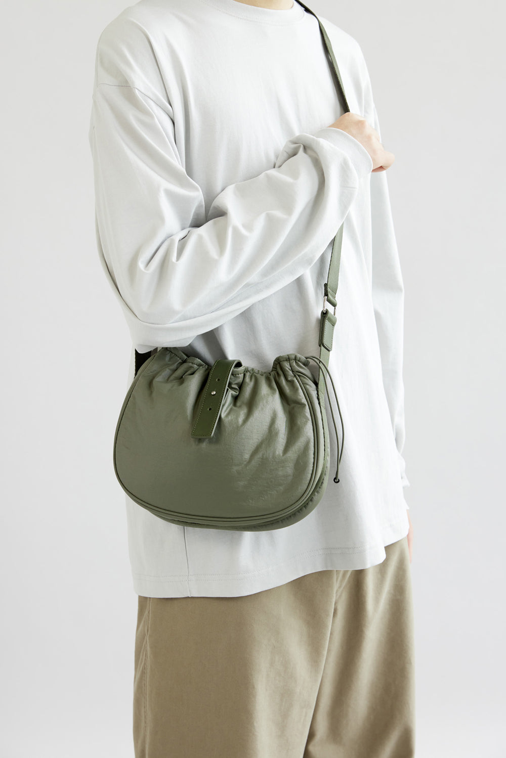Hatchingroom - Wavy Bag Mini Padded Nylon Mil (Green) product image 11 | TRAB K-Fashion Australia