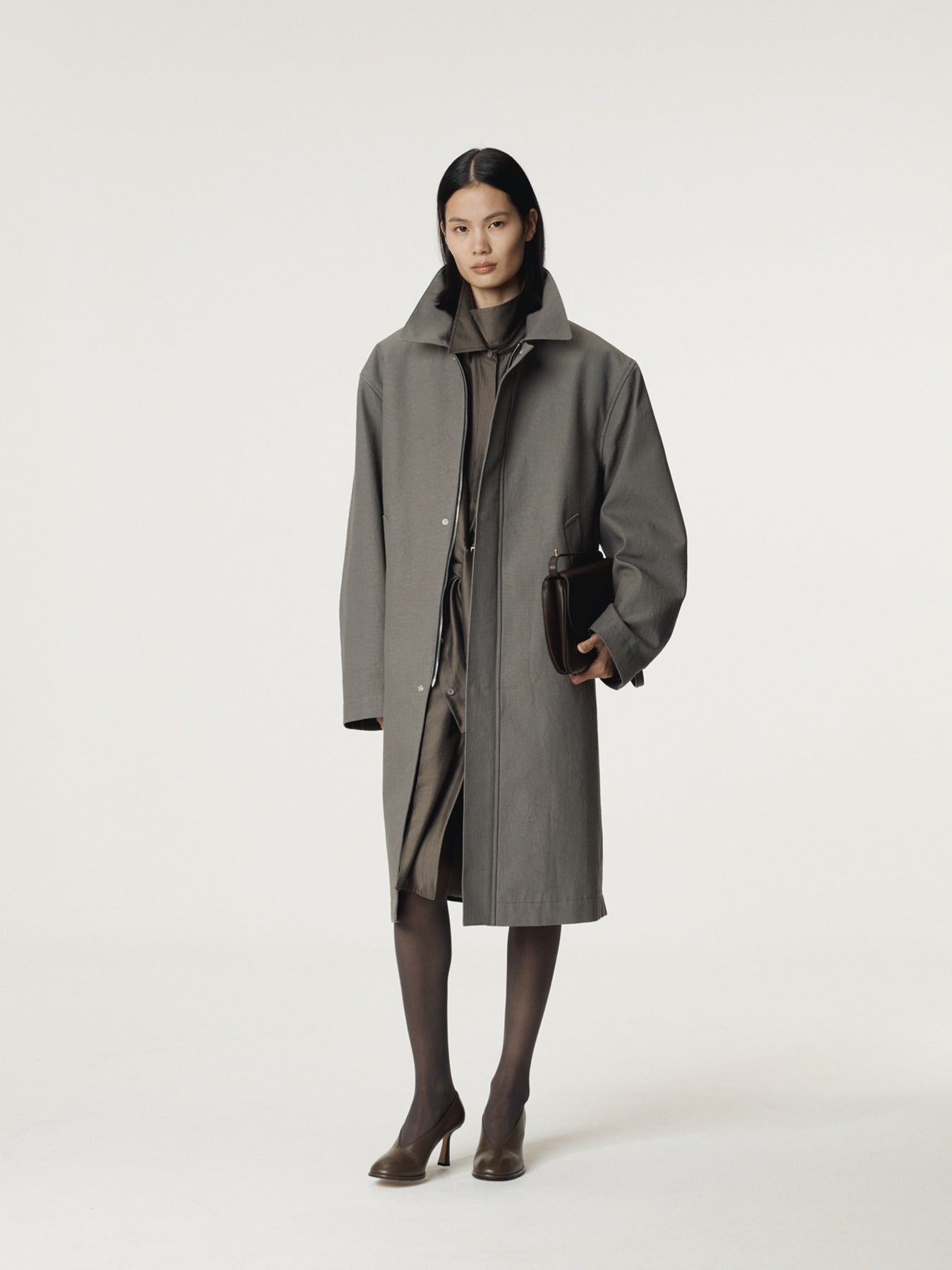 Recto - Diego Heavy Cotton Coat (Stone Grey) product image 1 | TRAB K-Fashion Australia