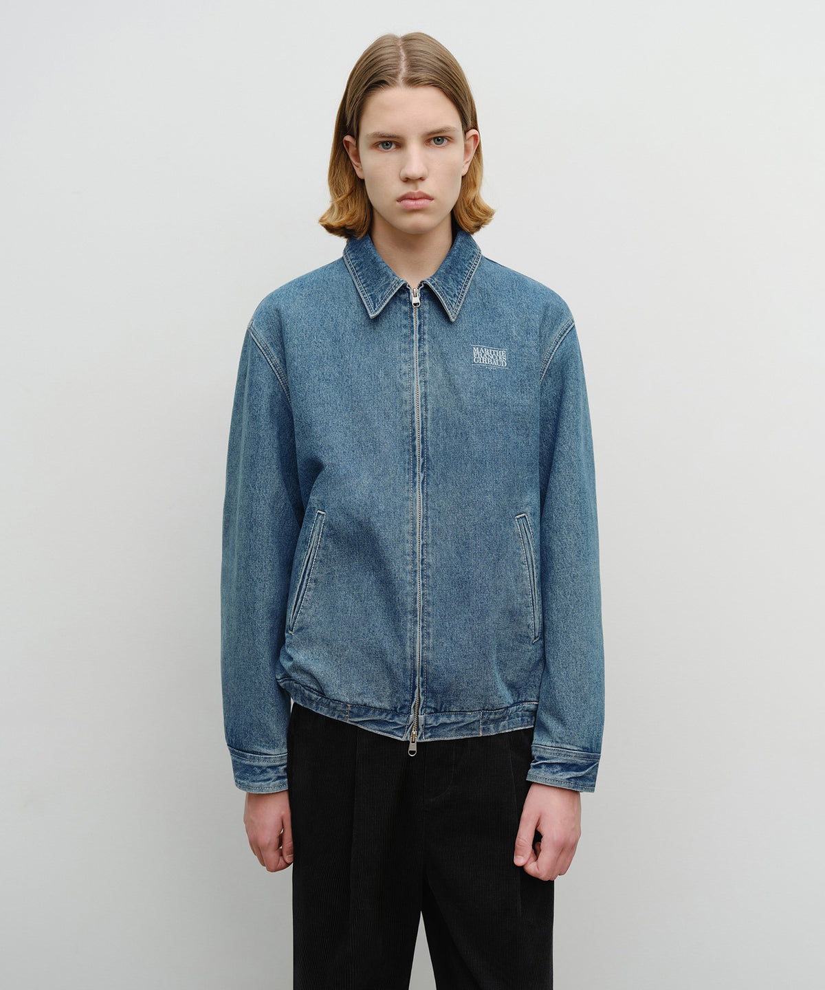 Marithe & Francois Girbaud - Denim Blouson Jacket (Blue) product image 1 | TRAB K-Fashion Australia