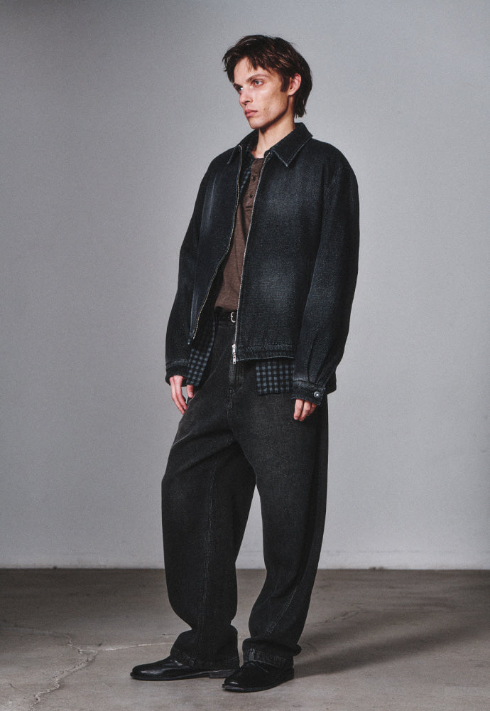 Art if acts - Traditional Fabric Dyed Blouson (Faded Black) product image 3 | TRAB K-Fashion Australia
