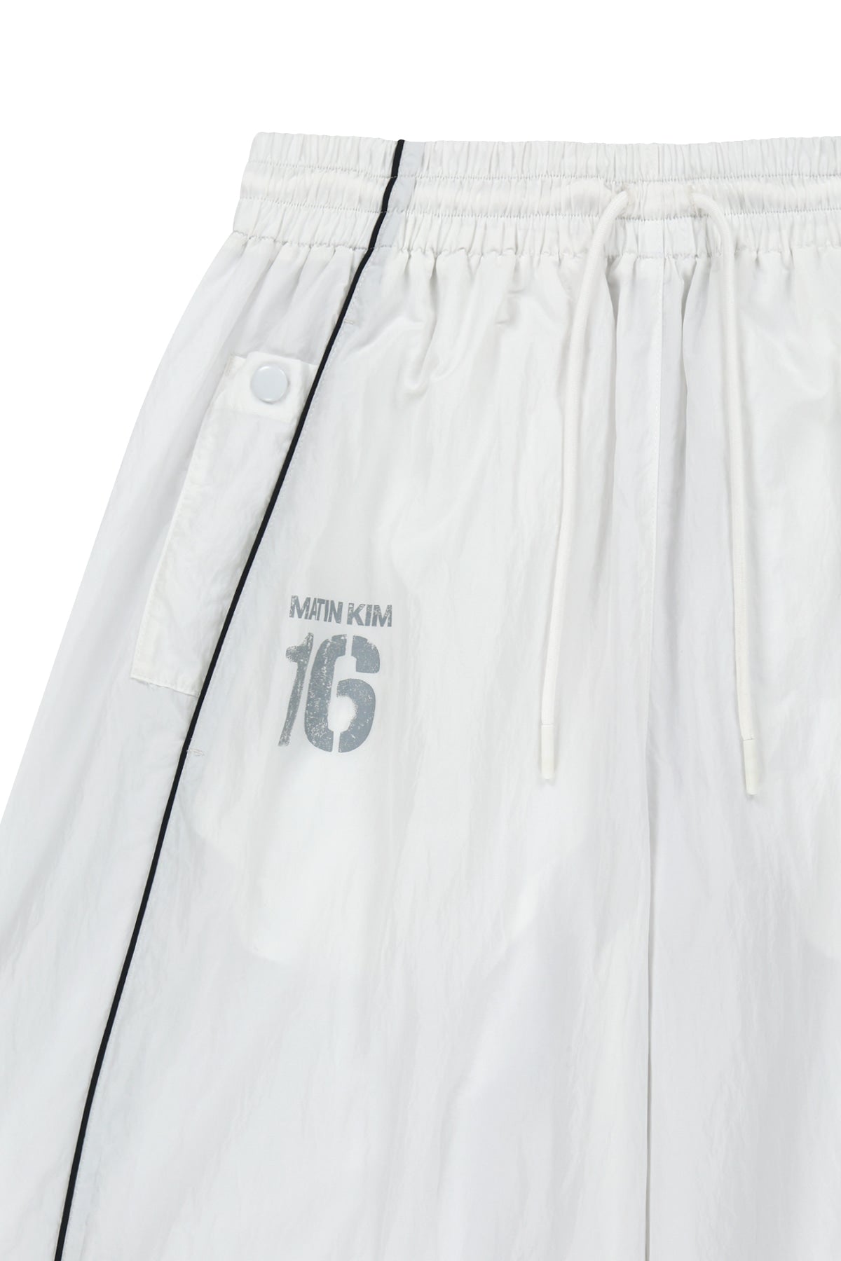 Matin Kim - Matin 16 Logo Track Pants (White) product image 3 | TRAB K-Fashion Australia