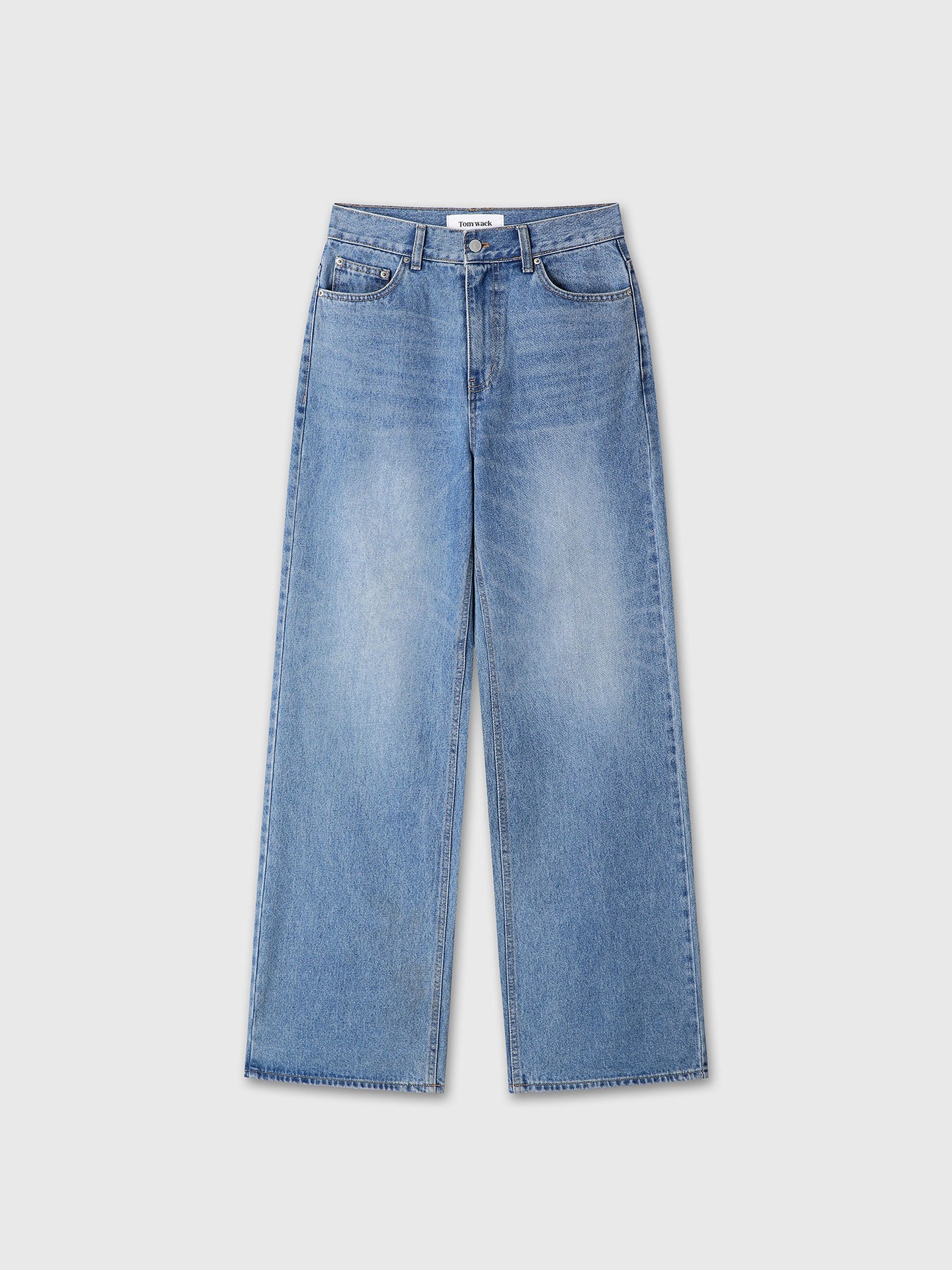 Tonywack - Wide-Leg Baggy Denim Jeans (Washed Blue) product image 7 | TRAB K-Fashion Australia