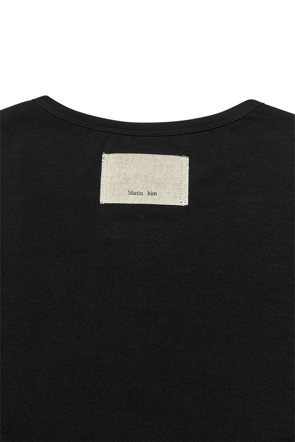 Matin Kim - Tuck Detail Small Logo Top (Black) product image 6 | TRAB K-Fashion Australia