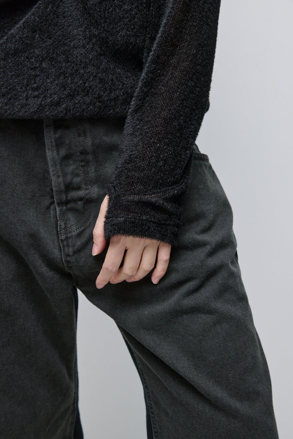 Hatchingroom - Fuzzy Mesh Tee (Black) product image 11 | TRAB K-Fashion Australia