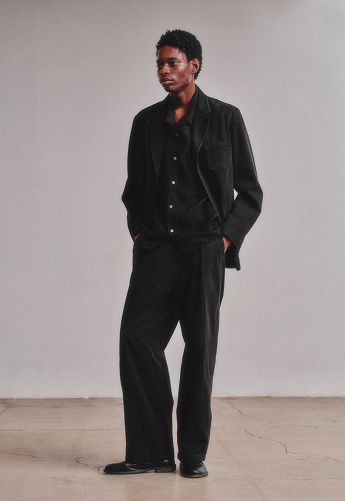 Art if acts - One Tuck Chino Pants (Faded Black) product image 1 | TRAB K-Fashion Australia