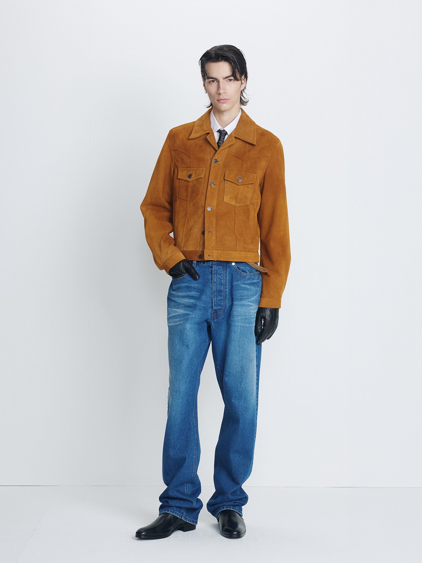 Tonywack - Loose Straight Denim Jeans (Mid Blue) product image 7 | TRAB K-Fashion Australia