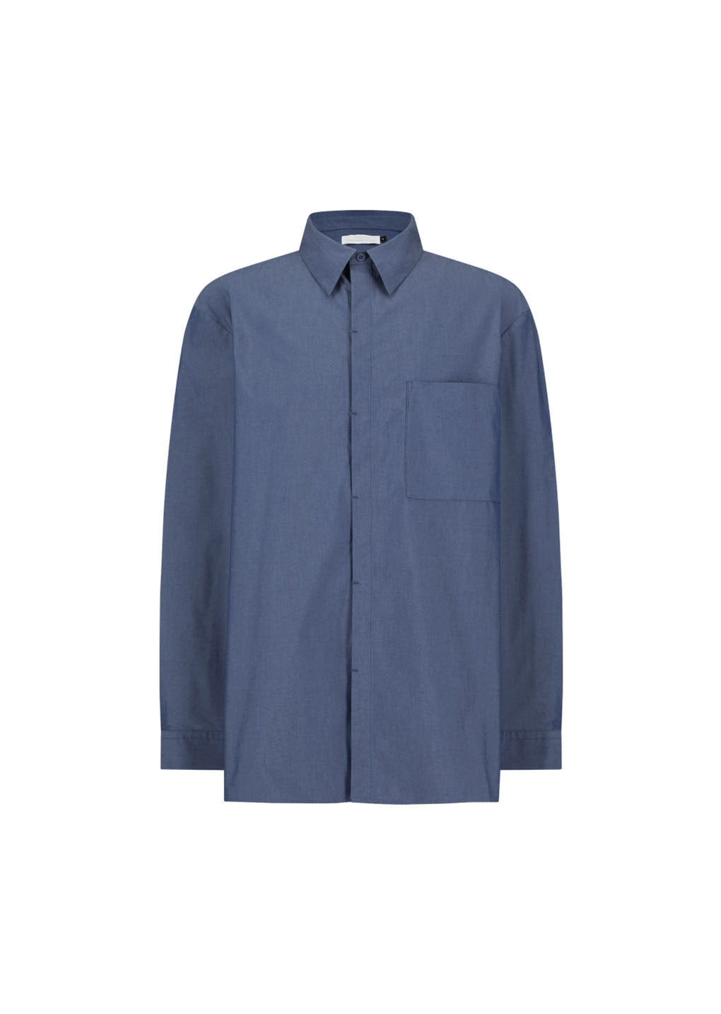 Amomento - Square Pocket Oversized Shirt (Indigo) product image 5 | TRAB K-Fashion Australia