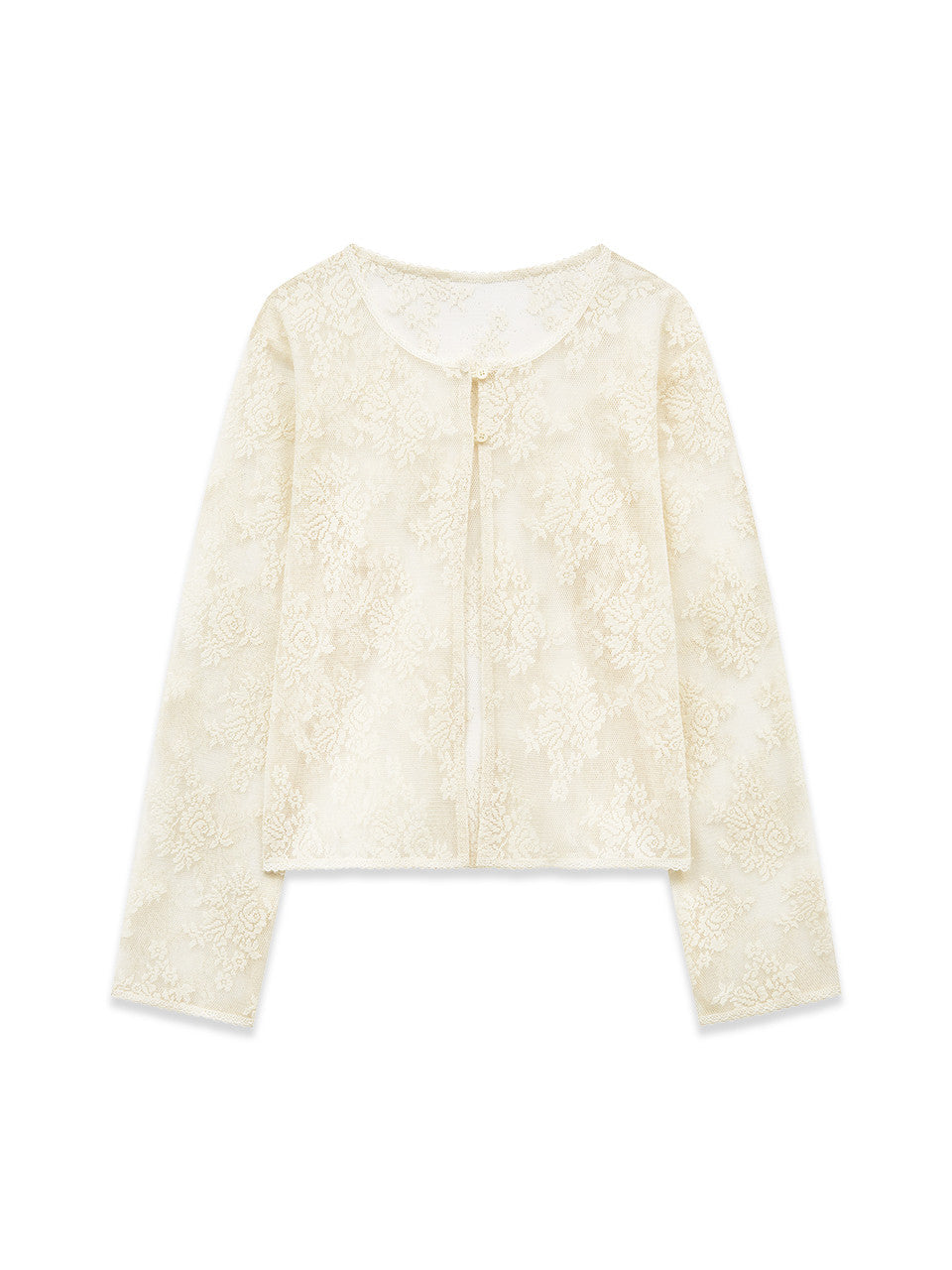 Margarin Fingers - Crochet Lace Cardigan (Ivory) product image 2 | TRAB K-Fashion Australia