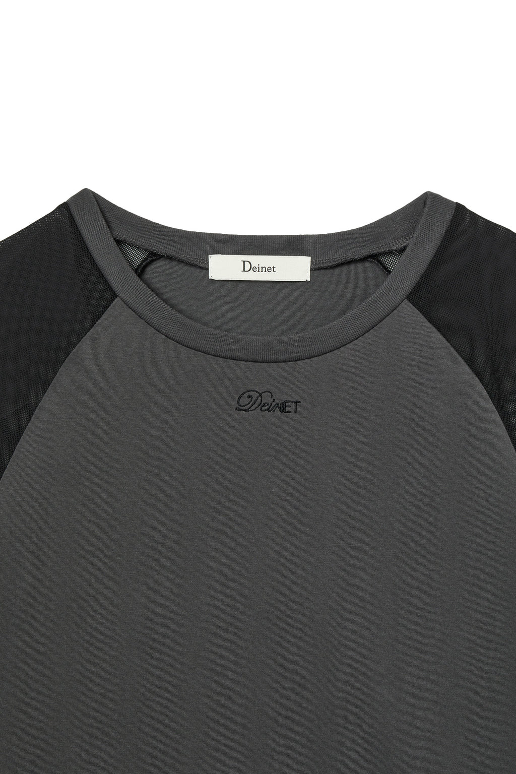 Deinet - Mesh Contrast Raglan T-Shirt (Charcoal) product image 3 | TRAB K-Fashion Australia