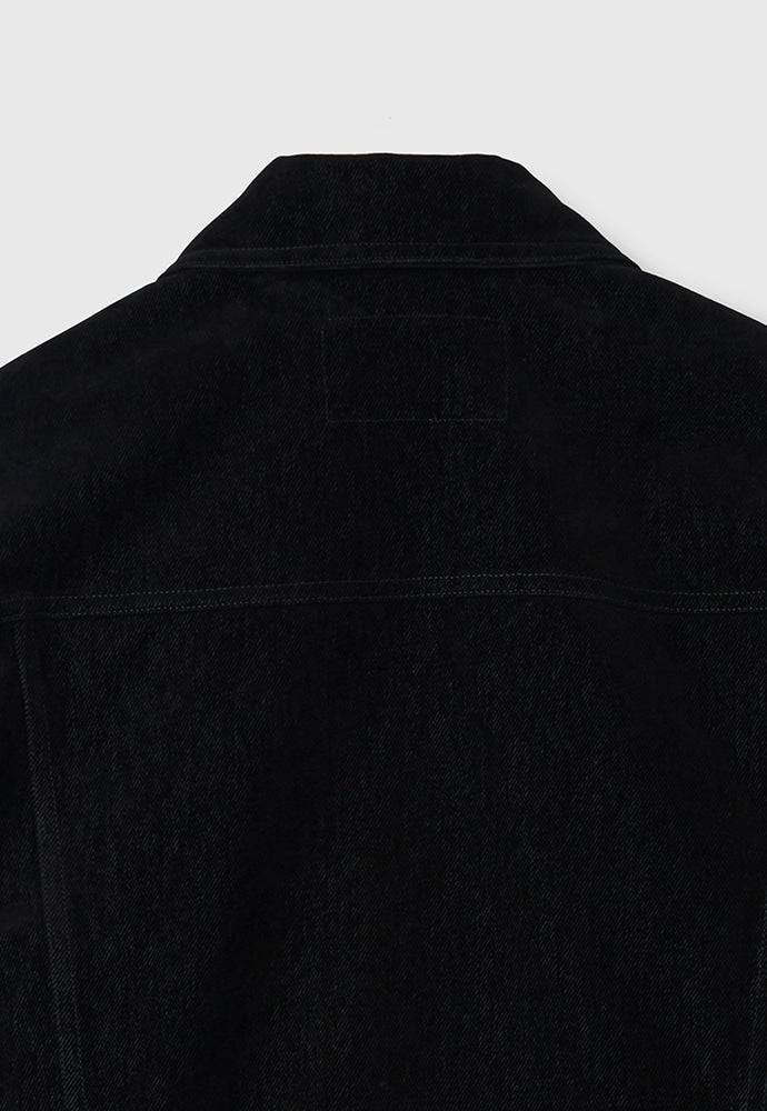 Tonywack - Velvet Denim Trucker Jacket (Black) product image 12 | TRAB K-Fashion Australia