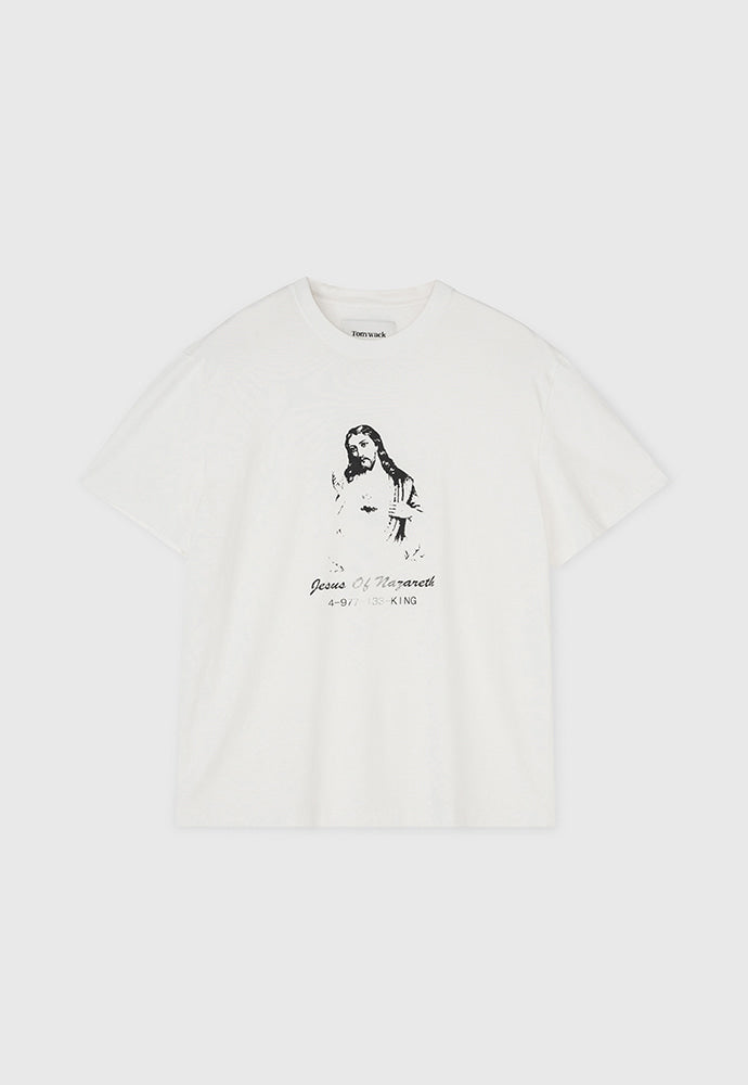 Tonywack - Savior Washed T-Shirt (White) product image 5 | TRAB K-Fashion Australia