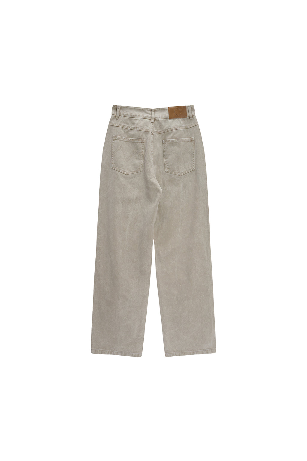 Matin Kim - Side Point Color Denim Pants (Beige) product image 2 | TRAB K-Fashion Australia