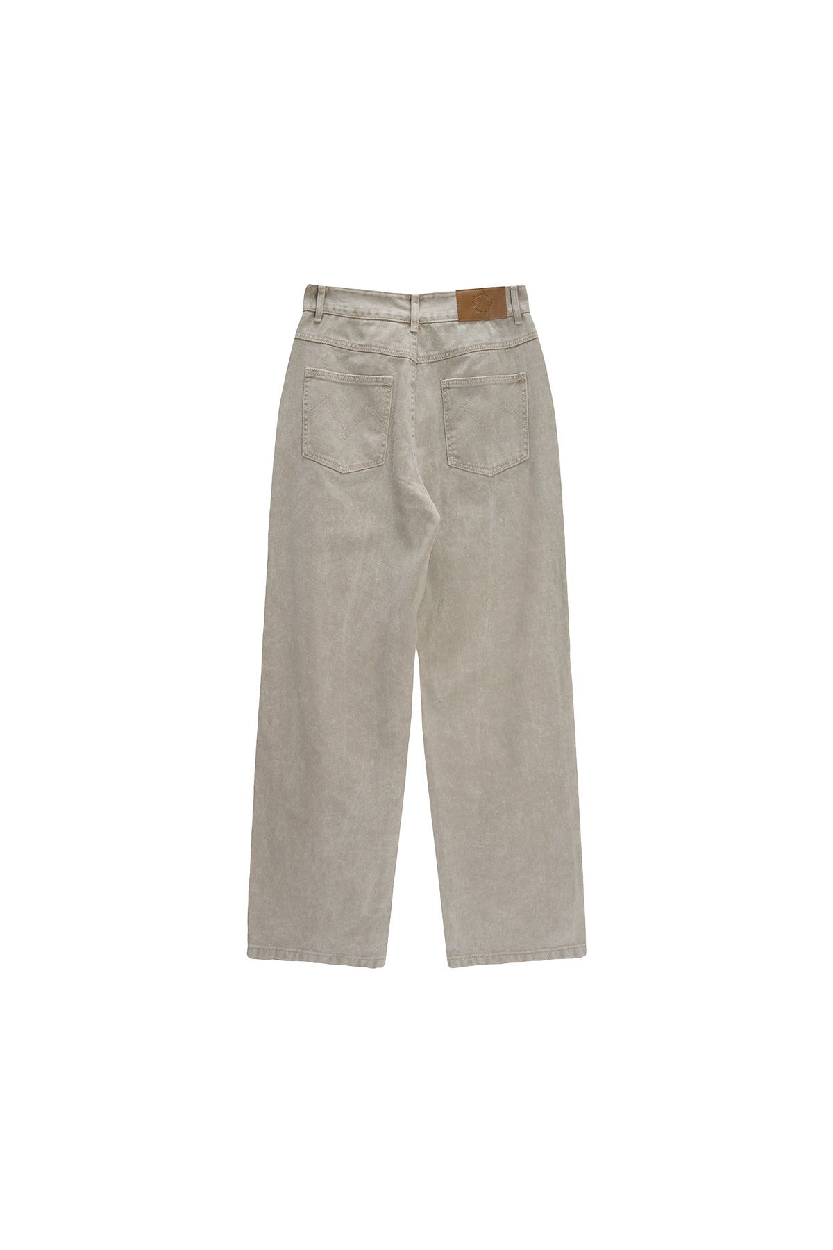 Matin Kim - Side Point Color Denim Pants (Beige) product image 2 | TRAB K-Fashion Australia