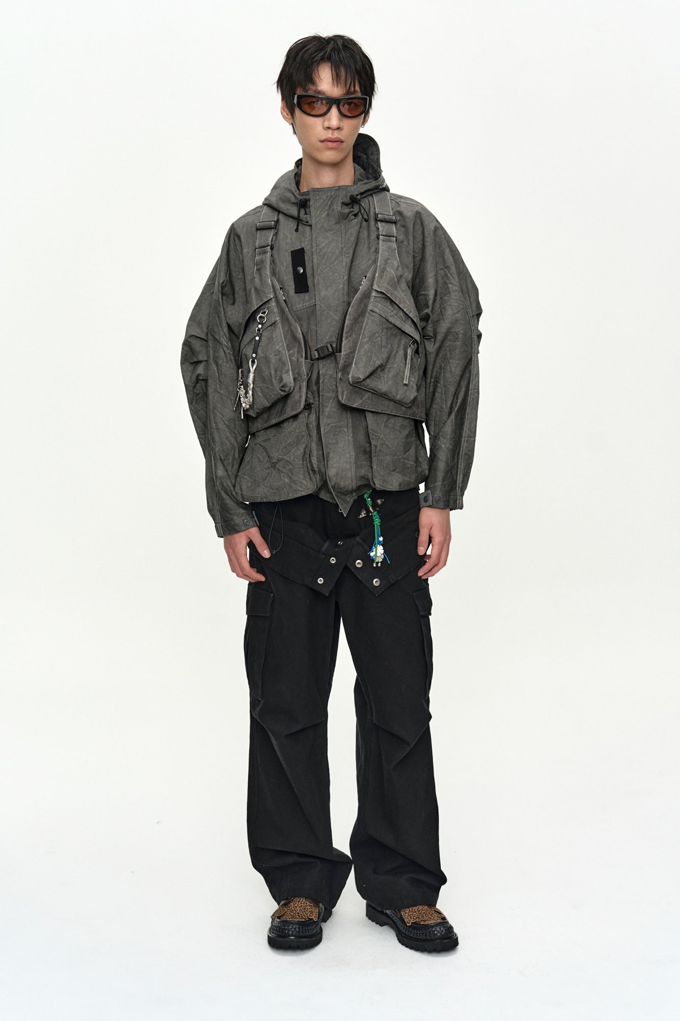 Andersson Bell - Tie-Dyed Vest Backpack (Anthracite) product image 3 | TRAB K-Fashion Australia