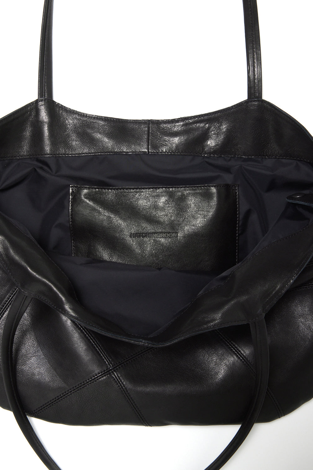 Hatchingroom - Web Tote Lamb Skin (Black) product image 5 | TRAB K-Fashion Australia