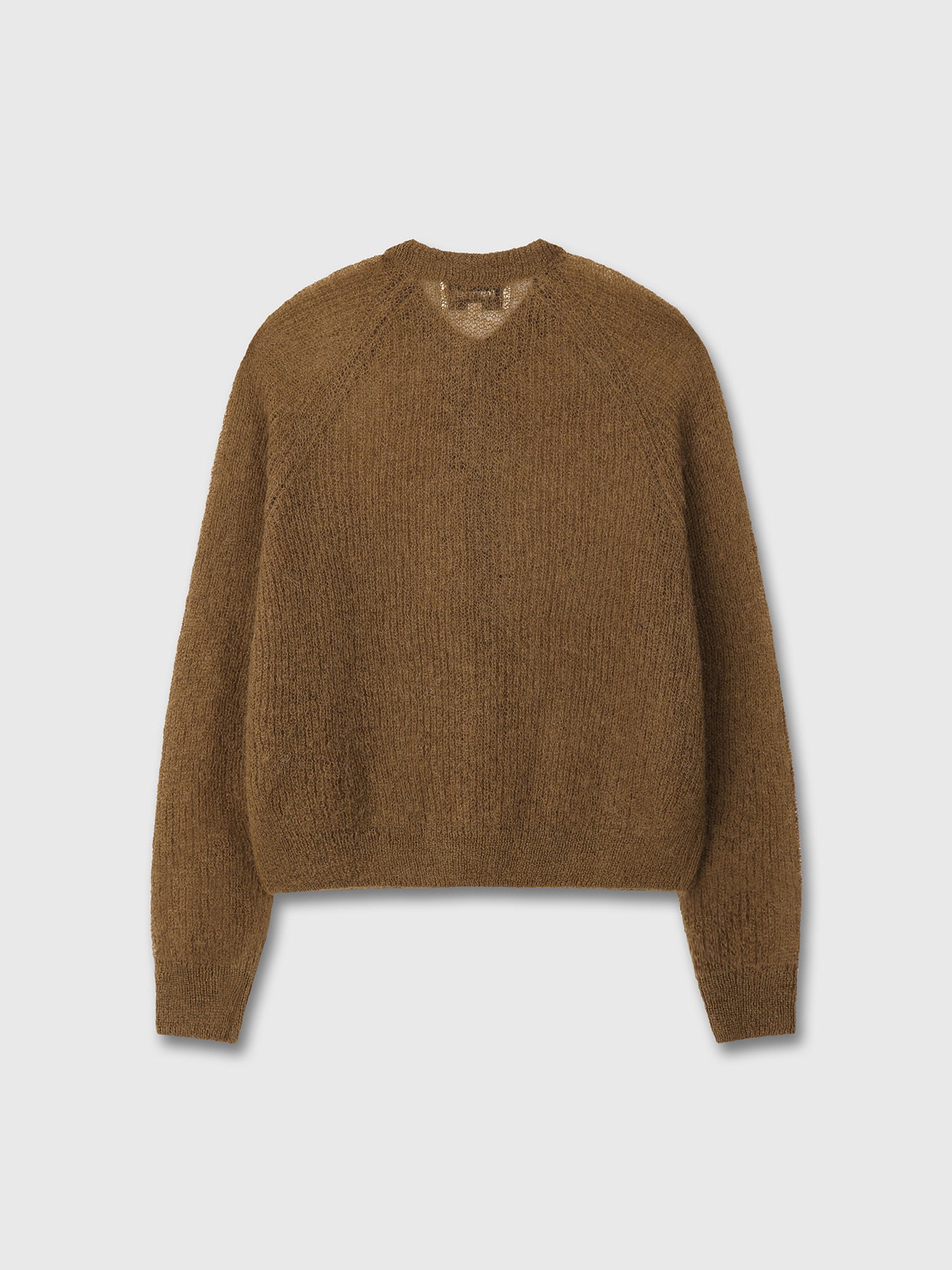 Tonywack - Wool And Mohair Ribbed Mesh Cardigan (Camel) product image 10 | TRAB K-Fashion Australia