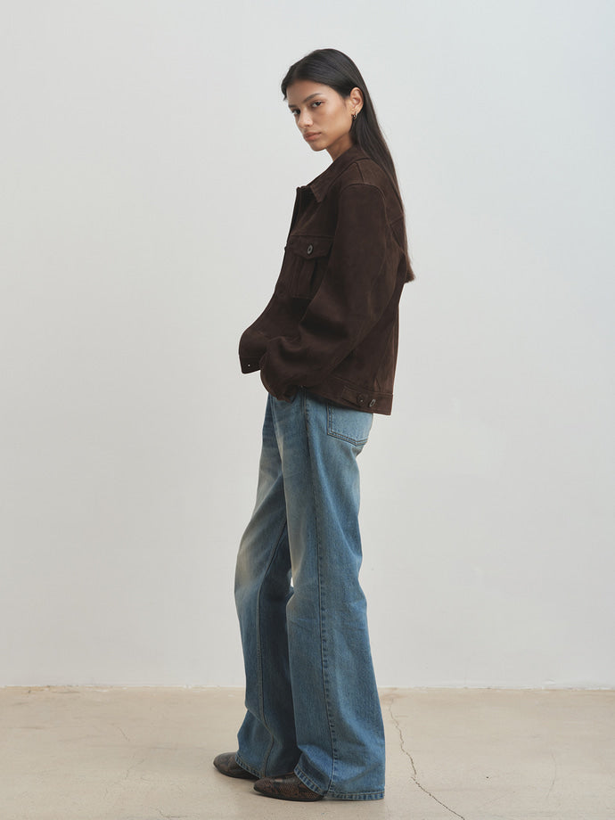 Tonywack - Flared-Leg Denim Jeans (Washed Blue) product image 3 | TRAB K-Fashion Australia