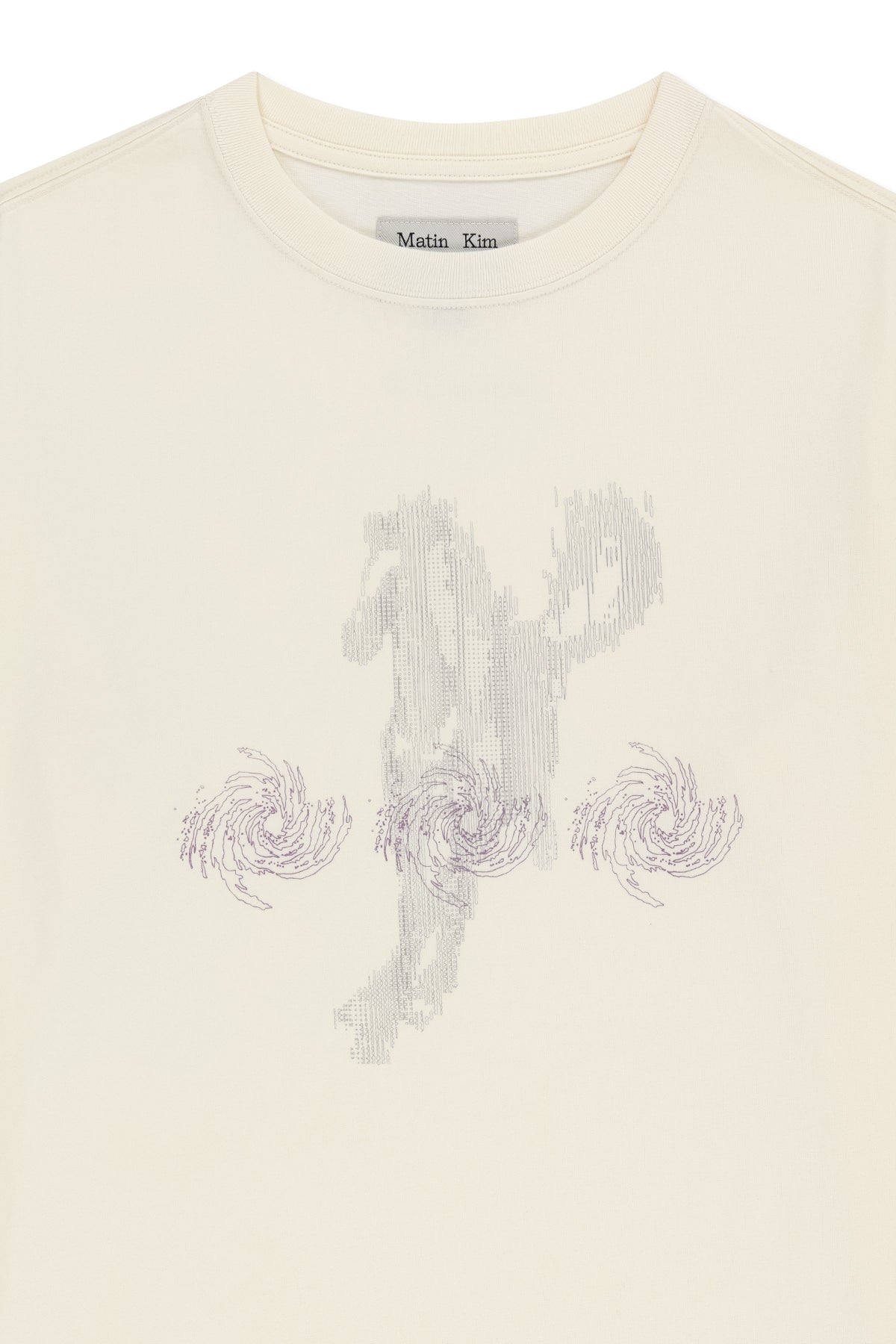 Matin Kim - Matin Pace Sprint Graffiti Top (Ivory) product image 3 | TRAB K-Fashion Australia