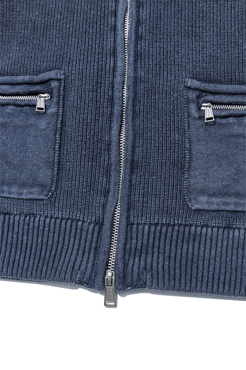 Matin Kim - Logo Point Washed Knit Vest (Navy) product image 4 | TRAB K-Fashion Australia