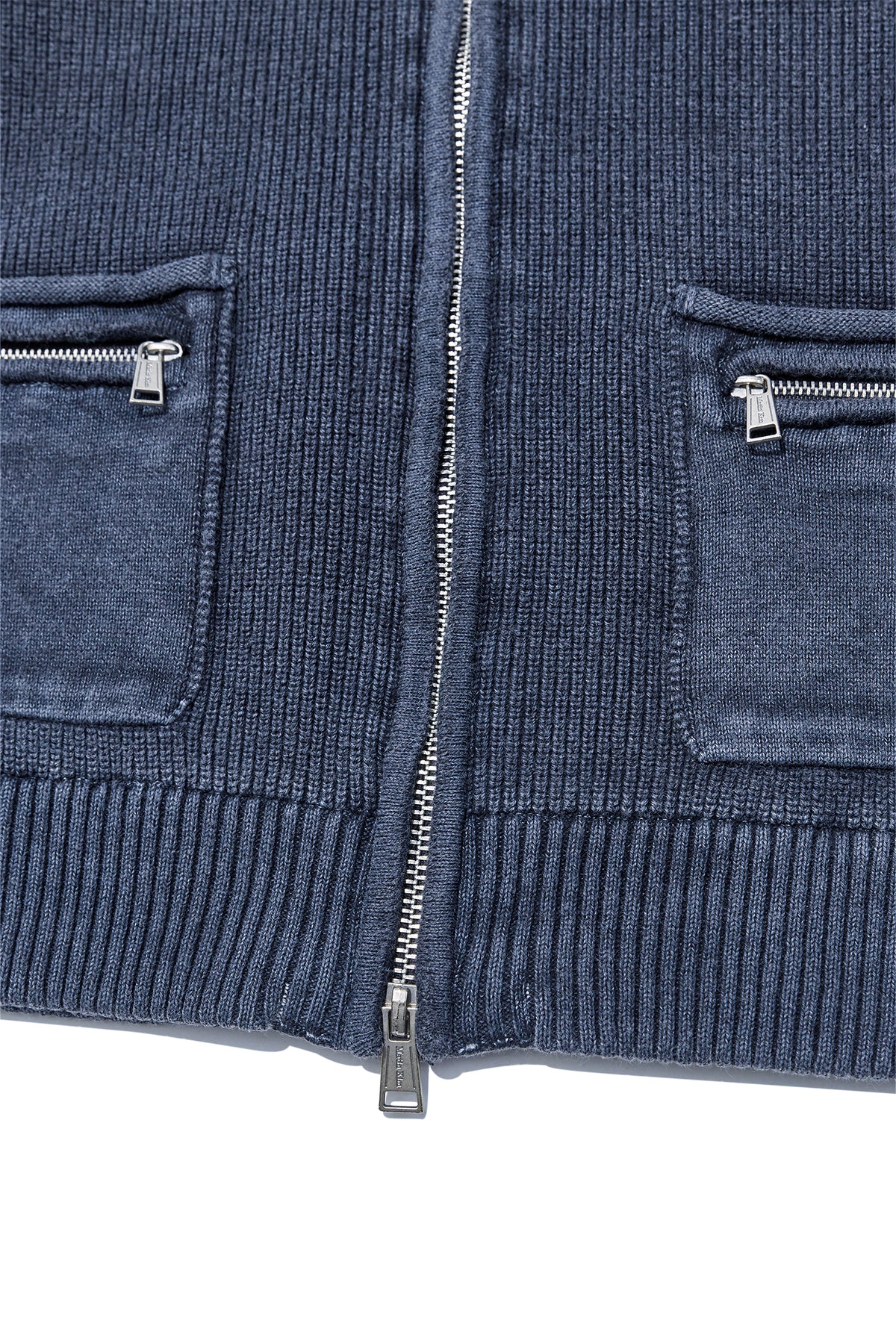 Matin Kim - Logo Point Washed Knit Vest (Navy) product image 4 | TRAB K-Fashion Australia