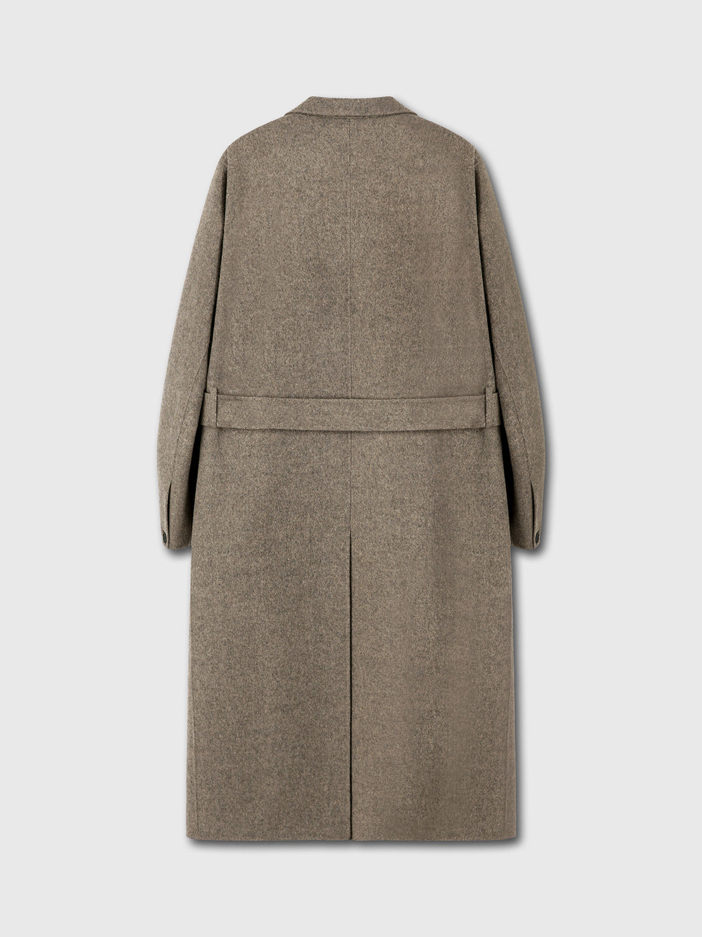 Tonywack - Hand-Made Wool And Camel Belted Coat (Melange Dark Camel) product image 12 | TRAB K-Fashion Australia