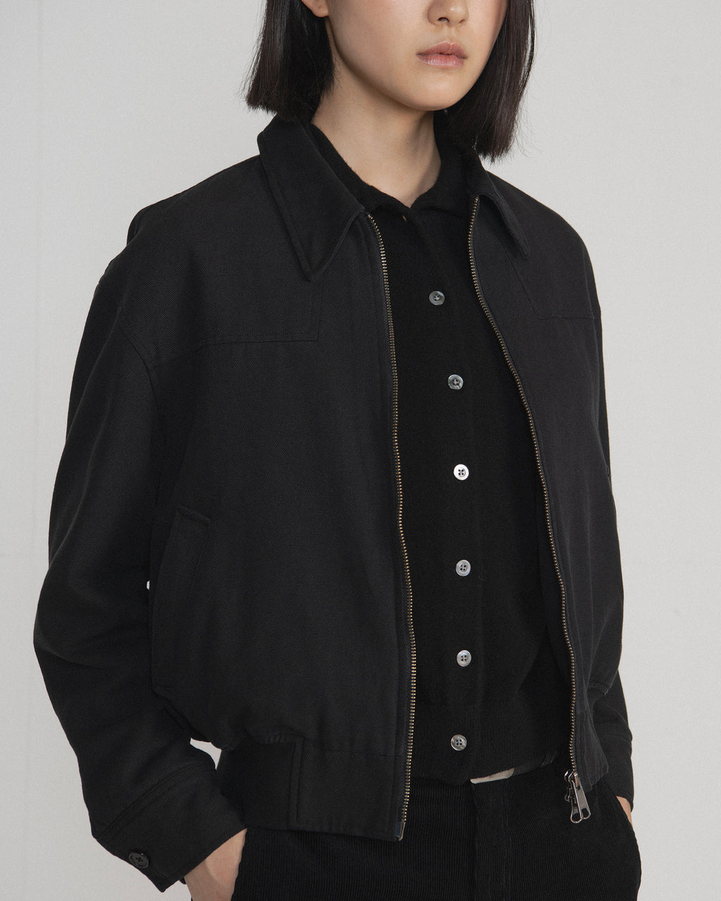 Brownyard - Washed Blouson (Black) product image 4 | TRAB K-Fashion Australia