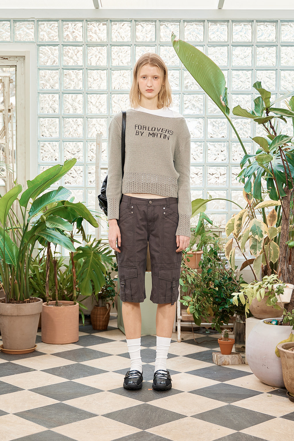 Matin Kim - For Lovers Punching Point Pullover (Olive) product image 14 | TRAB K-Fashion Australia