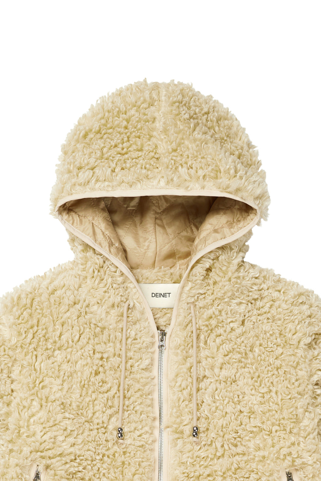 Deinet - Faux Fur Hood Jacket (Beige) product image 16 | TRAB K-Fashion Australia
