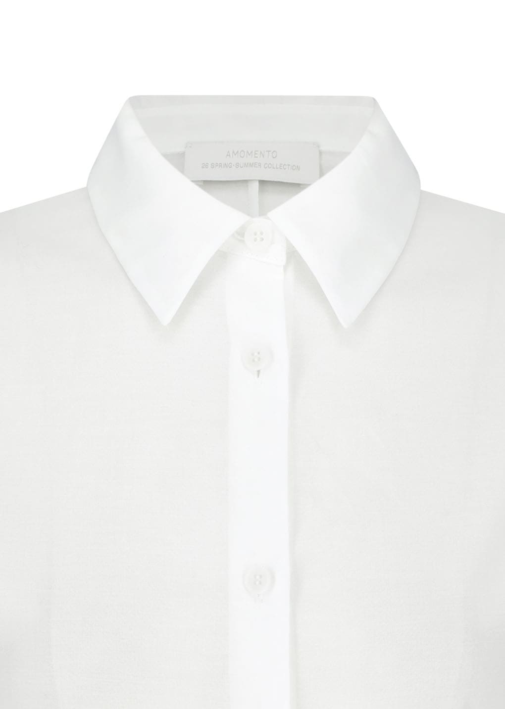 Amomento - Sheer Slim Shirt (White) product image 7 | TRAB K-Fashion Australia