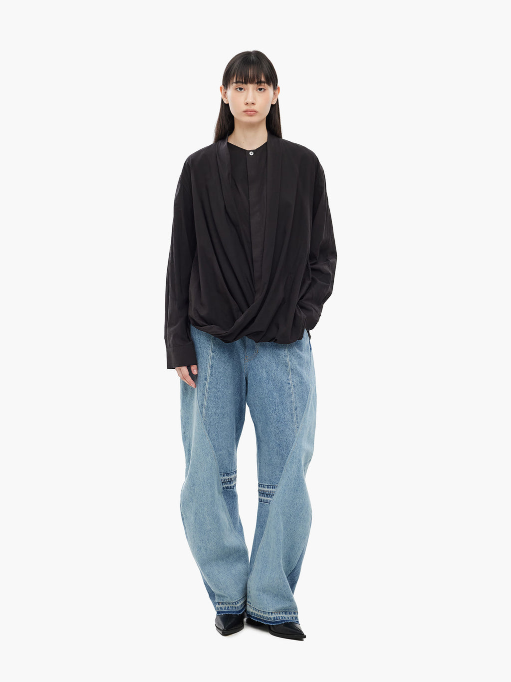 Jiyong Kim - Re-Worked Denim Pants (Blue) product image 2 | TRAB K-Fashion Australia