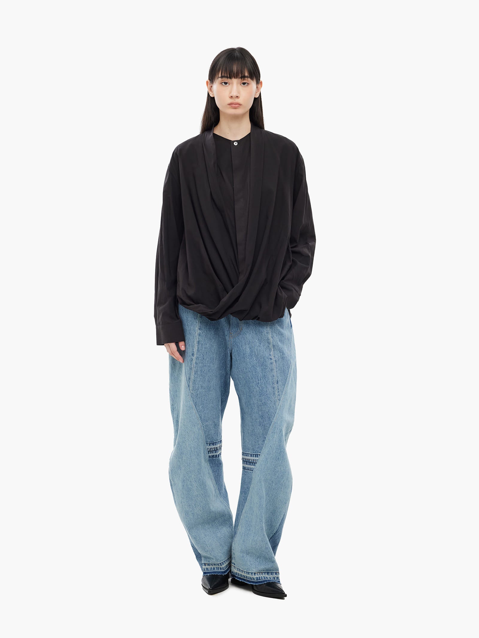 Jiyong Kim - Re-Worked Denim Pants (Blue) product image 2 | TRAB K-Fashion Australia