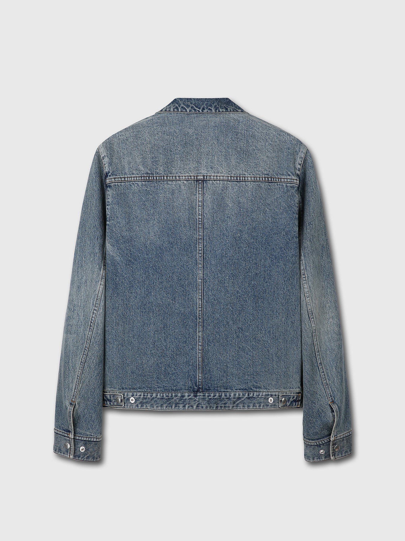 Tonywack - Denim Zippered Jacket (Washed Mid Blue) product image 8 | TRAB K-Fashion Australia
