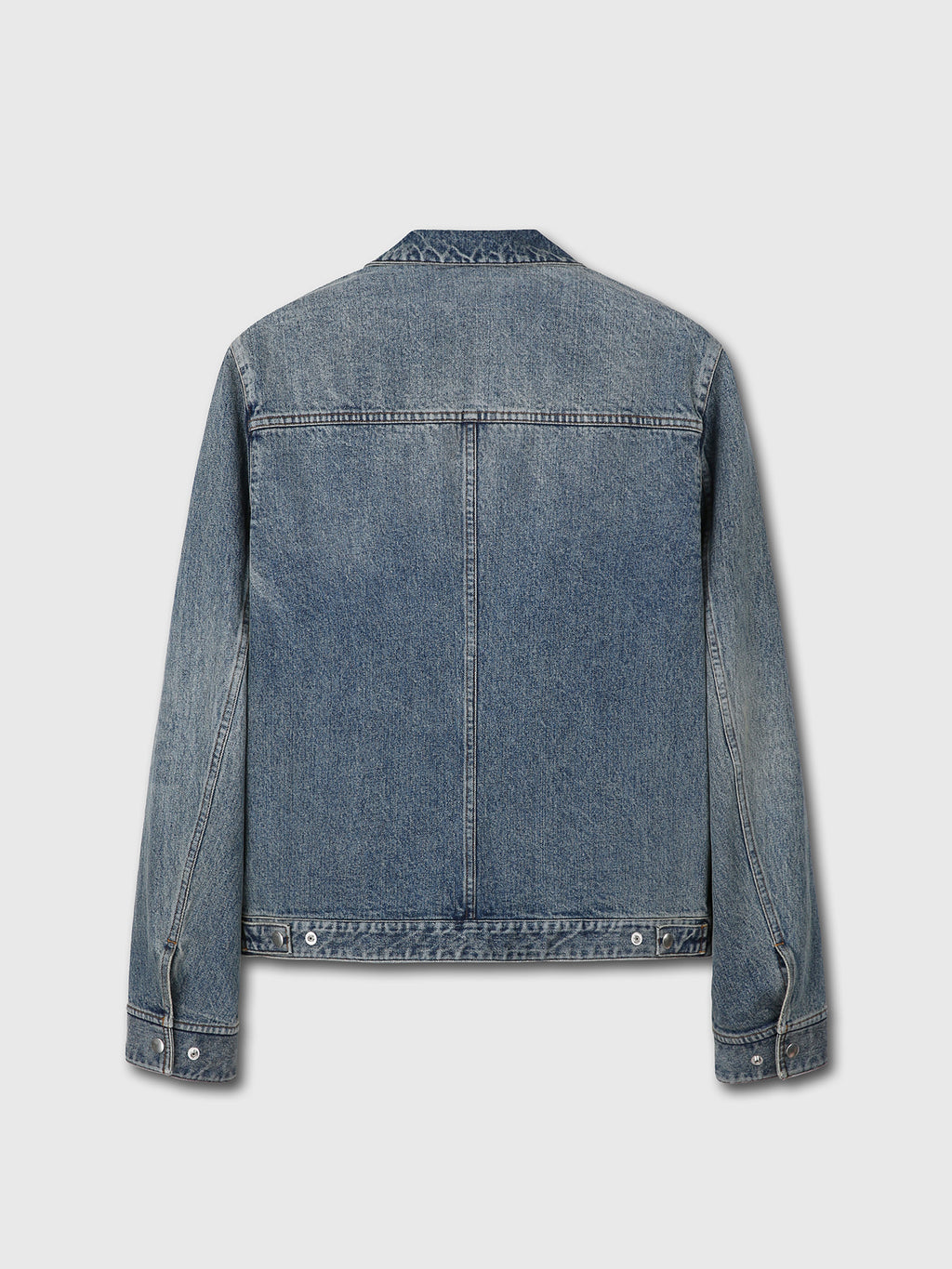 Tonywack - Denim Zippered Jacket (Washed Mid Blue) product image 7 | TRAB K-Fashion Australia