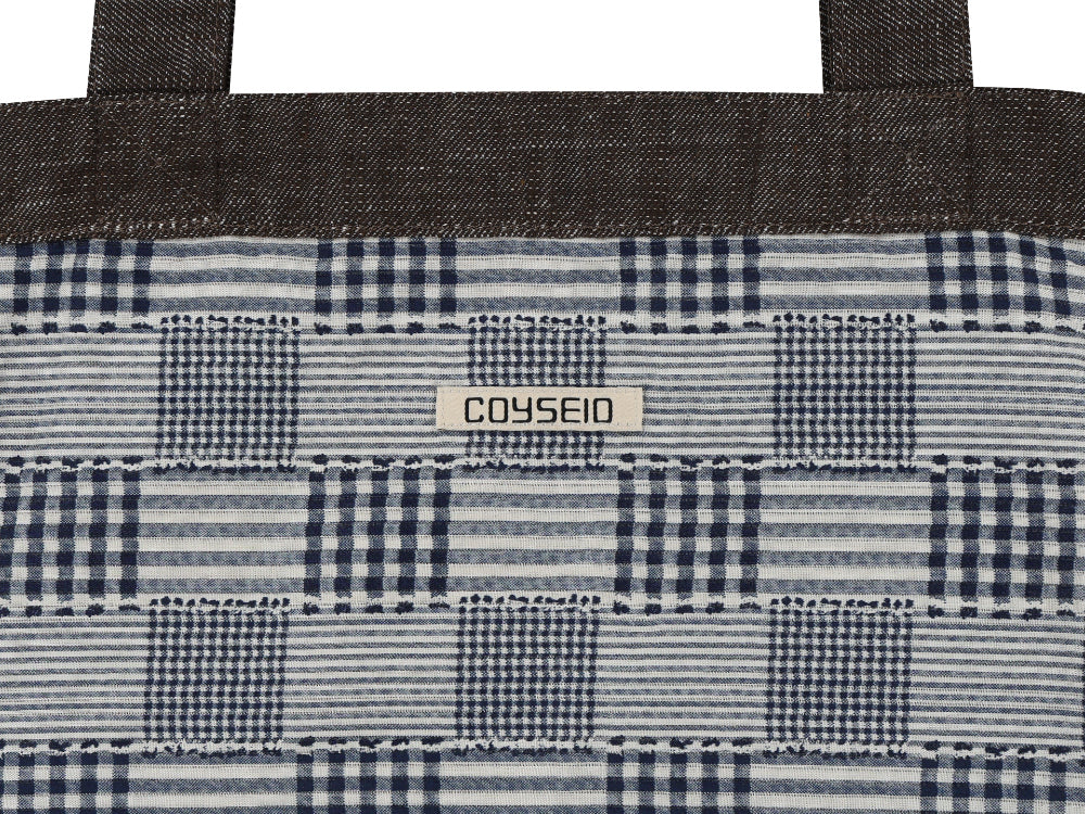 Coyseio - Reversible Check Denim Bag (Brown) product image 16 | TRAB K-Fashion Australia