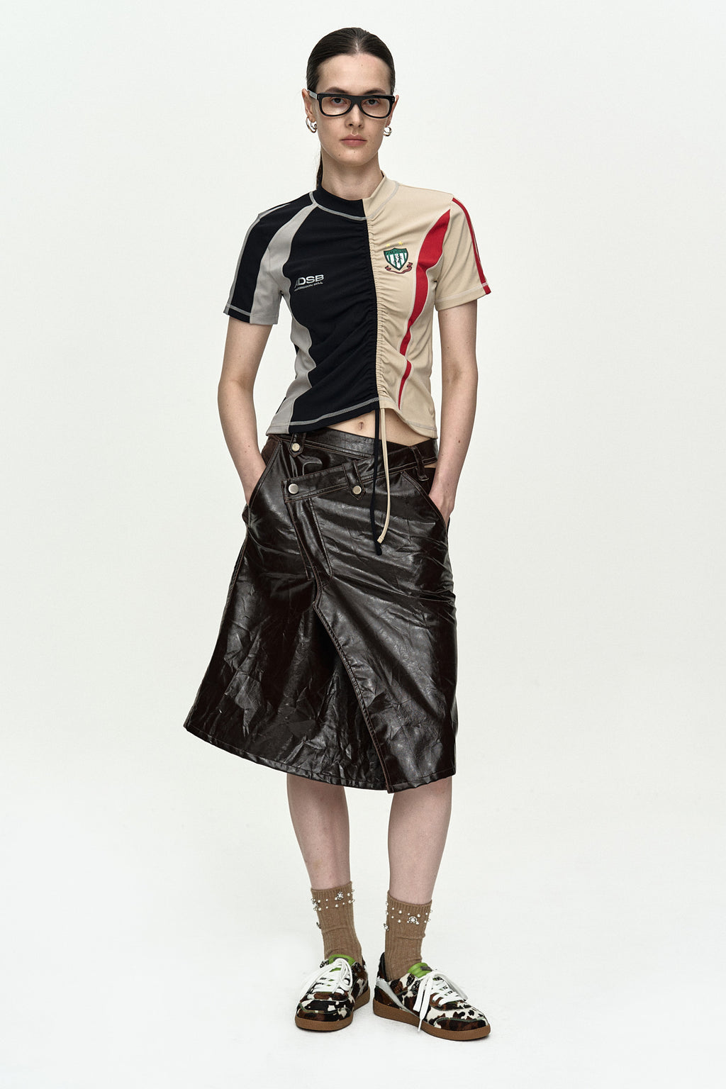 Andersson Bell - Hybrid Cut Soccer Jersey (Black/Beige) product image 2 | TRAB K-Fashion Australia