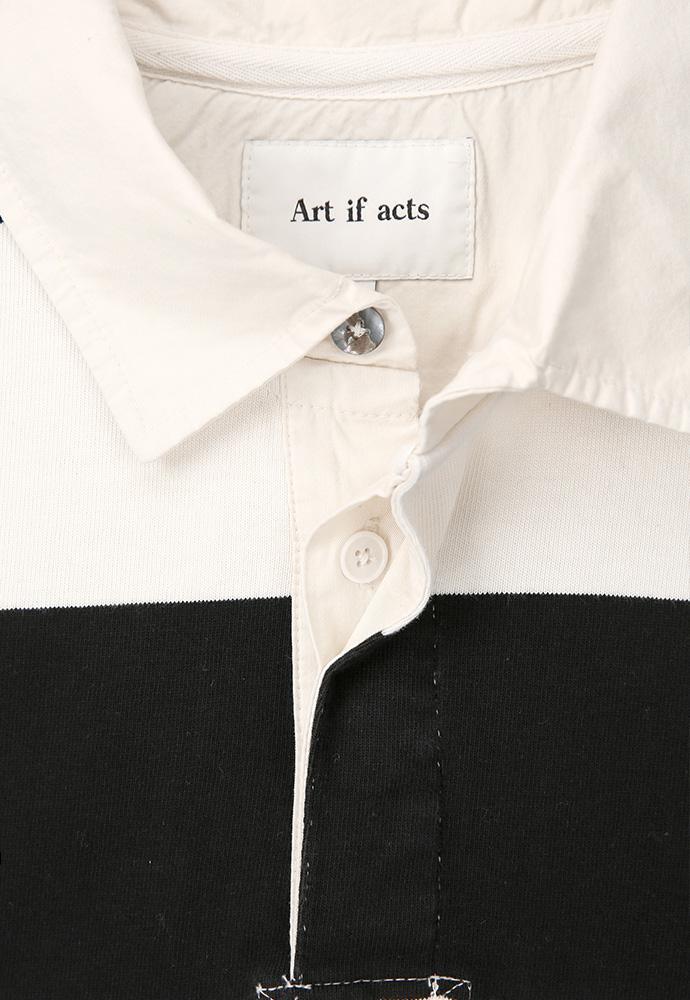 Art if acts - Garment Washed Rugby Tee (Black) product image 11 | TRAB K-Fashion Australia