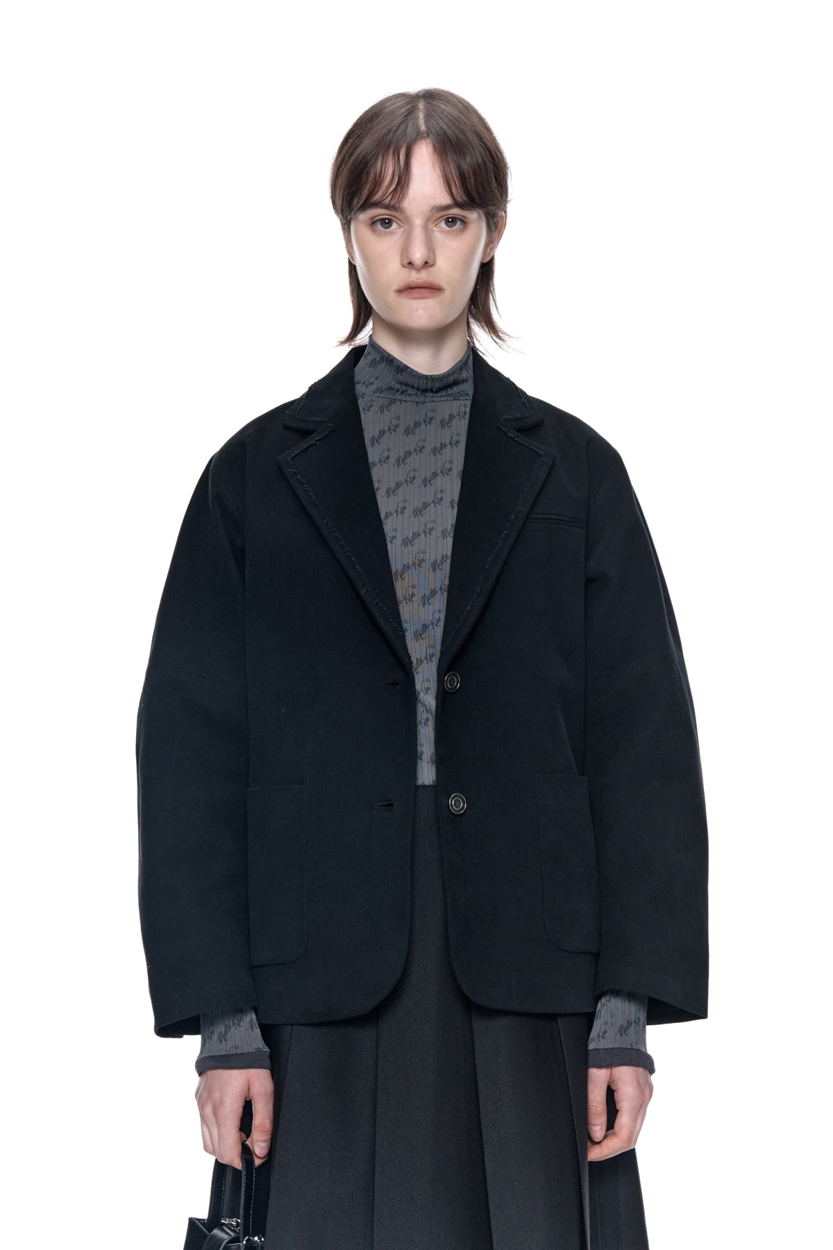 Matin Kim - Stitch Cotton Jacket (Black) product image 5 | TRAB K-Fashion Australia