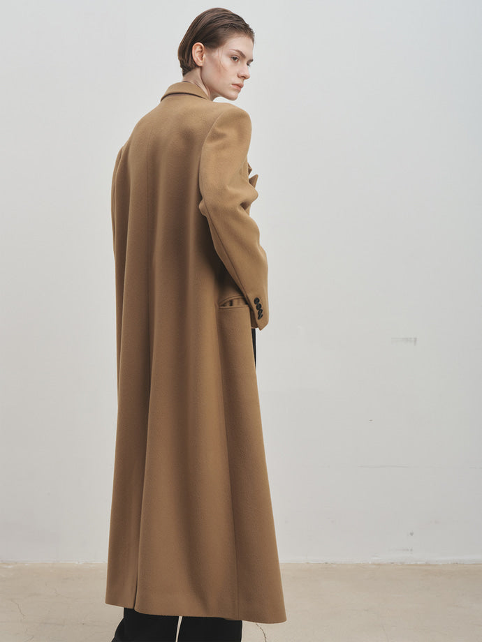 Tonywack - Tailored Double-Breasted Maxi Coat (Royale Beige) product image 5 | TRAB K-Fashion Australia