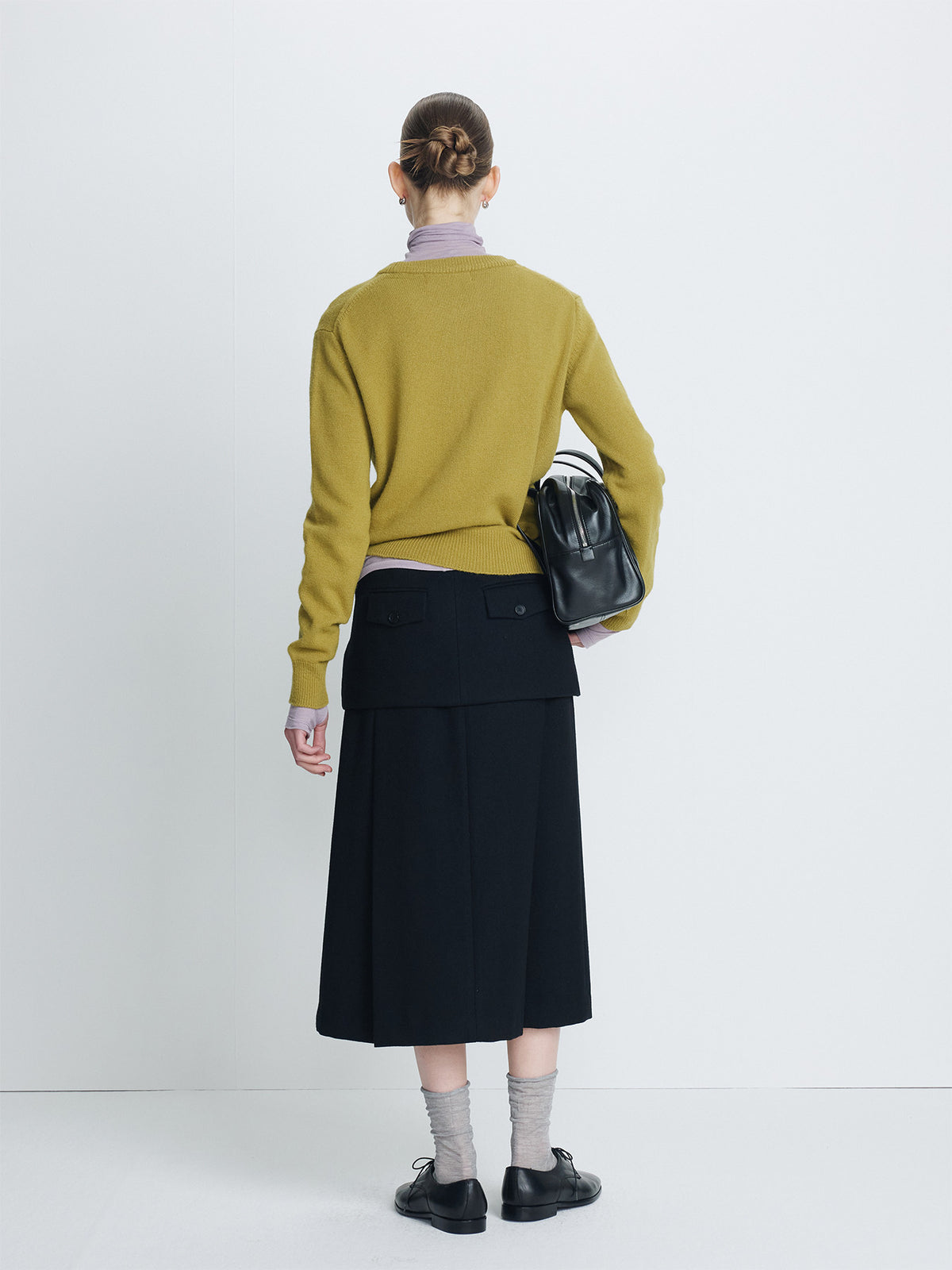 Tonywack - Wool Blend Crew-Neck Knit (Olive Green) product image 5 | TRAB K-Fashion Australia