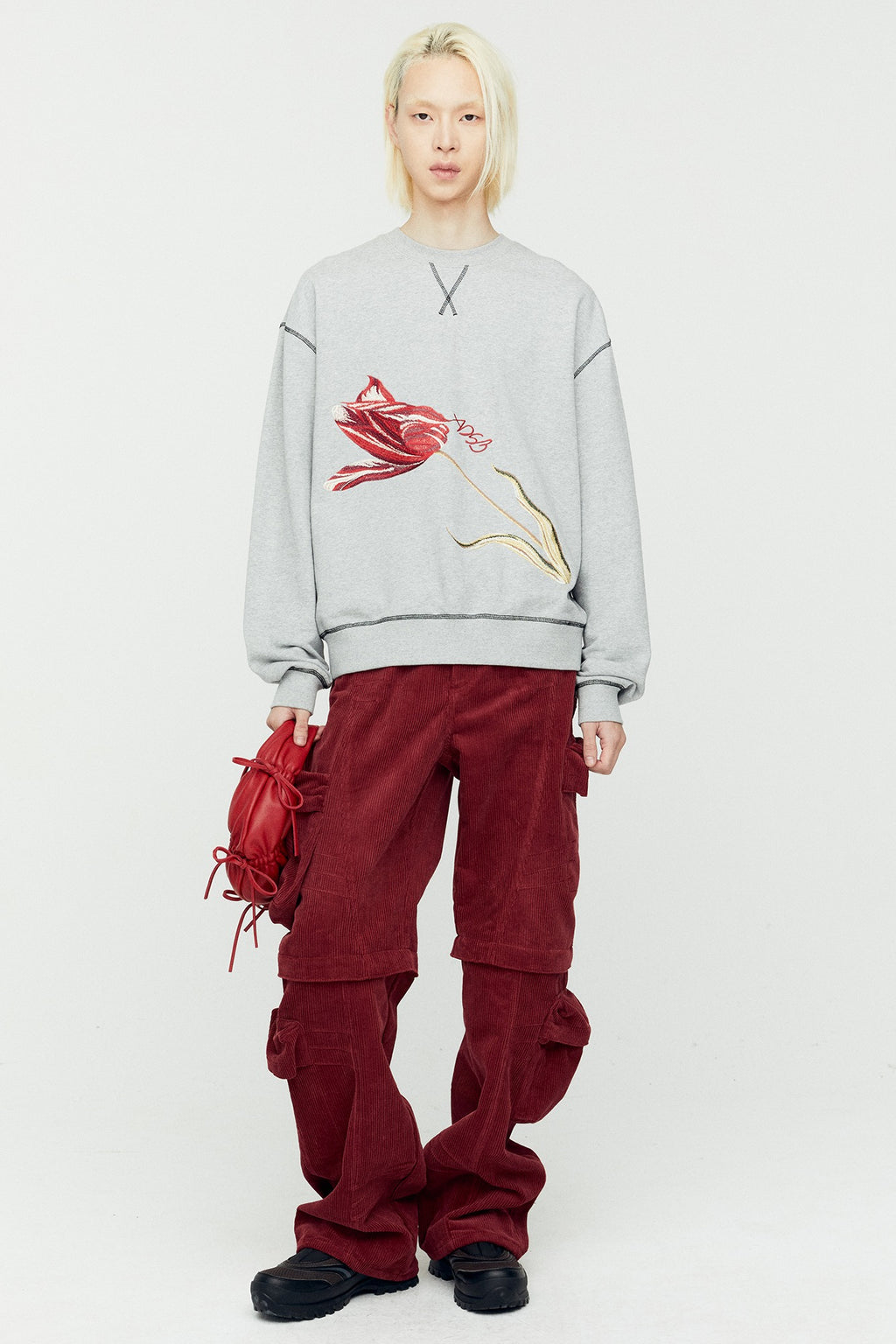 Andersson Bell - (essential) Adsb Fiore Sweatshirts (Grey) product image 1 | TRAB K-Fashion Australia