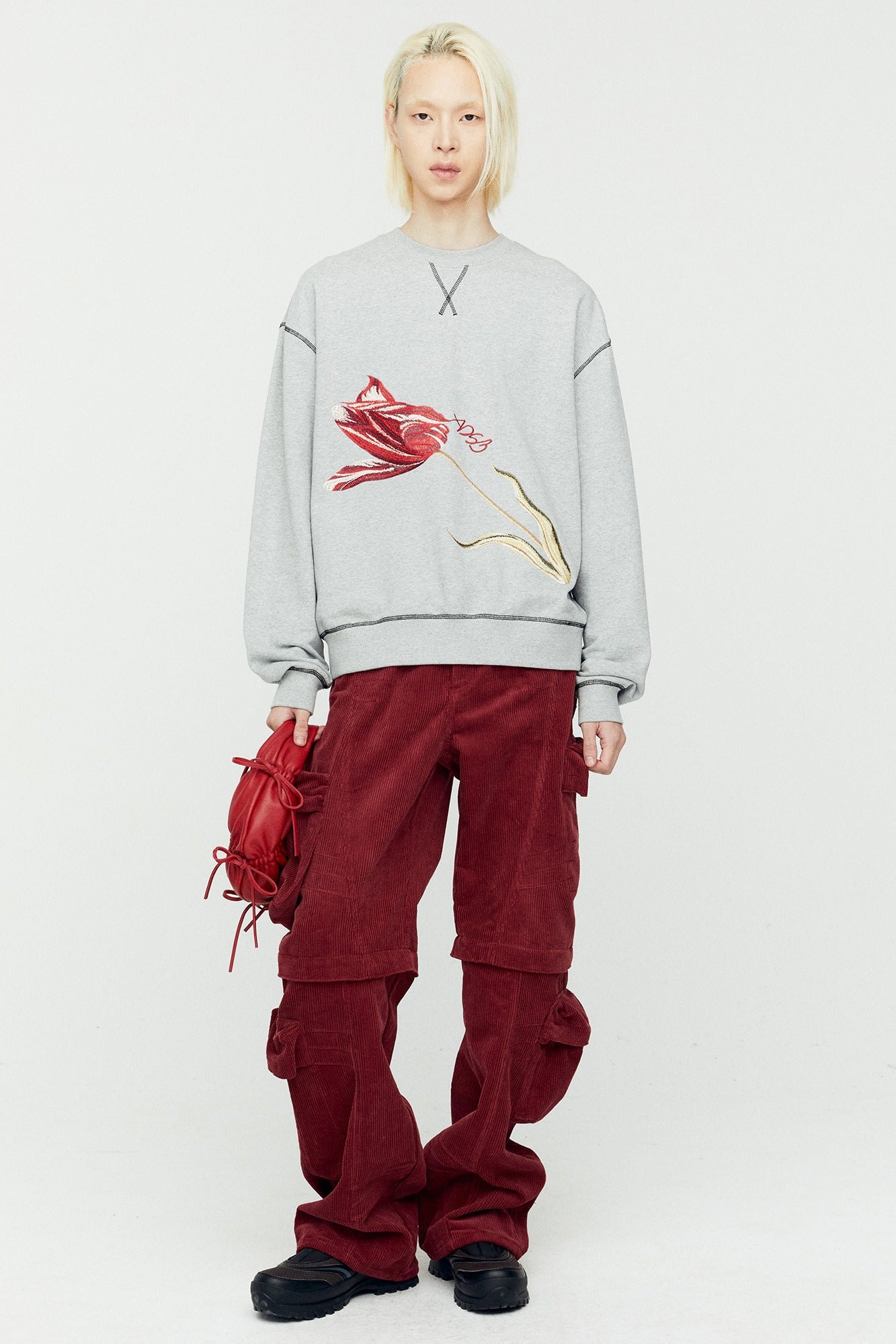Andersson Bell - (essential) Adsb Fiore Sweatshirts (Grey) product image 1 | TRAB K-Fashion Australia
